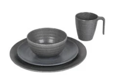 Bo-Camp Campingservies - 100% Melamine - 16-delig - Stone - Grijs -Beste Kampeer Winkel 1200x794 76