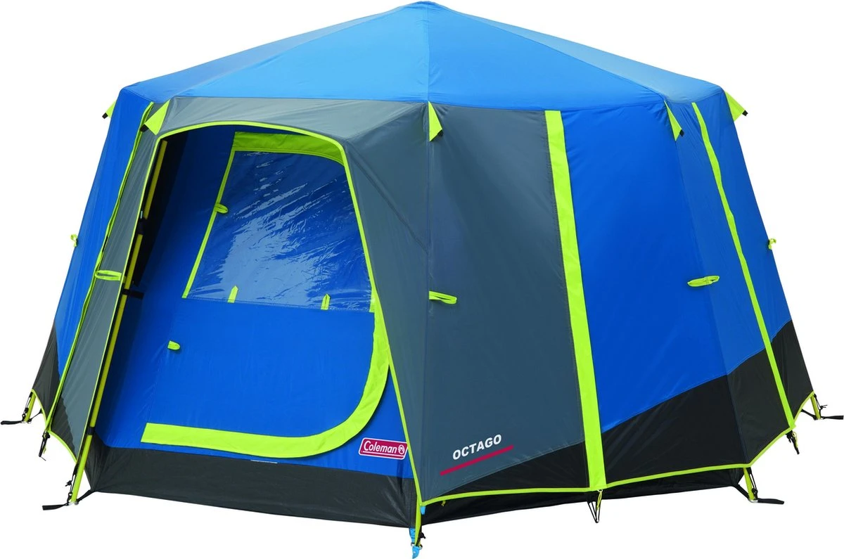 Coleman OctaGo Tent - Festival - 3-Persoons - Blauw/lime 3 Coleman OctaGo Tent - Festival - 3-Persoons - Blauw/lime