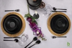 Bo-Camp Industrial - Servies - Orville - Campingbord - 16-delig - Mat Zwart -Beste Kampeer Winkel 1200x799 78