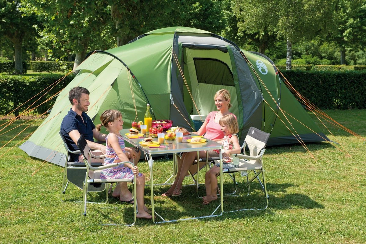 Coleman Bering 4 Vis-a-Vis Tent - Familietent - 4-Persoons - Groen 10 Coleman Bering 4 Vis-a-Vis Tent - Familietent - 4-Persoons - Groen - Afbeelding 8