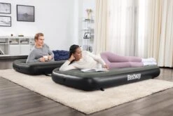Bestway 3-in-1 Luchtbed - Connect - Zwart - 188x99cm - PVC/Polyester - Single, Double Single En Twin Opblaasbed - Tritech Materiaal - I-Beam Constructie -Beste Kampeer Winkel 1200x800 193