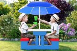 Merkloos Kinder Picknicktafel Met Parasol - Blauw 17 Merkloos Kinder Picknicktafel Met Parasol - Blauw -Beste Kampeer Winkel 1200x800 7