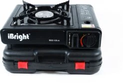 IBright Draagbare Camping Kooktoestel - Gasbrander - 1 Pits Gaspit - Elektrische Ontsteking - 2900 Watt - Met Koffer - Zwart -Beste Kampeer Winkel 1200x805 1