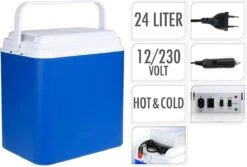 Excellent Cool Solutions - Draagbare Koelbox - Met Verwarm Functie - Blauw/wit - 24 Liter - 12V & 230V -Beste Kampeer Winkel 1200x811 1