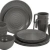 Bo-Camp Campingservies - 100% Melamine - 16-delig - Stone - Grijs -Beste Kampeer Winkel 1200x814 4