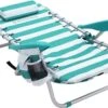 Strandstoel Met Afneembare Hoofdsteun, Draagbare Klapstoel, Campingstoel, Rugleuning Tot 180° Verstelbaar, Met Bekerhouder En Zijvak, Groene En Witte Strepen GCB62JW 2 Strandstoel Met Afneembare Hoofdsteun, Draagbare Klapstoel, Campingstoel, Rugleuning Tot 180° Verstelbaar, Met Bekerhouder En Zijvak, Groene En Witte Strepen GCB62JW -Beste Kampeer Winkel 1200x856