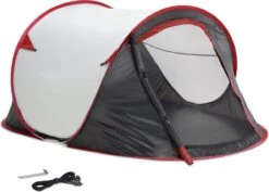 JEMIDI Tweepersoons Pop-up Tent - Opgooitent, Werptent Voor 2 Personen - Ideaal Als Festivaltent Of Kampeertent - Verschillende Kleuren 17 JEMIDI Tweepersoons Pop-up Tent - Opgooitent, Werptent Voor 2 Personen - Ideaal Als Festivaltent Of Kampeertent - Verschillende Kleuren -Beste Kampeer Winkel 1200x858 6
