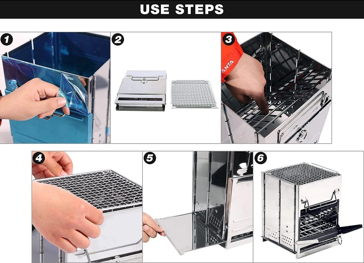 House Of Husk Draagbaar Houtkachel Voor Kamperen - Klein Camping Oven - Kampeer Kachel - Camping Kooktoestel - Camping Accessoires 10 House Of Husk Draagbaar Houtkachel Voor Kamperen - Klein Camping Oven - Kampeer Kachel - Camping Kooktoestel - Camping Accessoires - Afbeelding 8