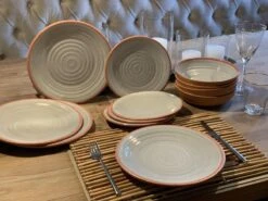 Camping Servies - 12 Delig – 100% Melamine Servies Set – Campingservies – Melamine Servies - Terracotta Style -Beste Kampeer Winkel 1200x900 54