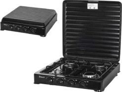 Zilan - Gas Kooktoestel 4 Pits - Campingkooktoestel - Gaskookplaat - Zwart -Beste Kampeer Winkel 1200x909 1