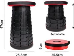 Kampeerkruk - Uitschuifbare Kruk - Rood/Zwart- Tot 120 Kg - Travel Stool - Opvouwbare Campingkruk - Inklapbaar Krukje - Telescopische Kruk - Camping - Outdoor 21 Kampeerkruk - Uitschuifbare Kruk - Rood/Zwart- Tot 120 Kg - Travel Stool - Opvouwbare Campingkruk - Inklapbaar Krukje - Telescopische Kruk - Camping - Outdoor -Beste Kampeer Winkel 1200x910