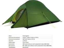Cloud Up 3 Upgraded - Naturehike® - Tent 3 Persoons - Lichtgewicht Tent - Incl. Grondzeil - 20D 4000MM - Outdoor Kampeertent - Waterdicht - Hiking & Wandelen -Beste Kampeer Winkel 1200x913 1