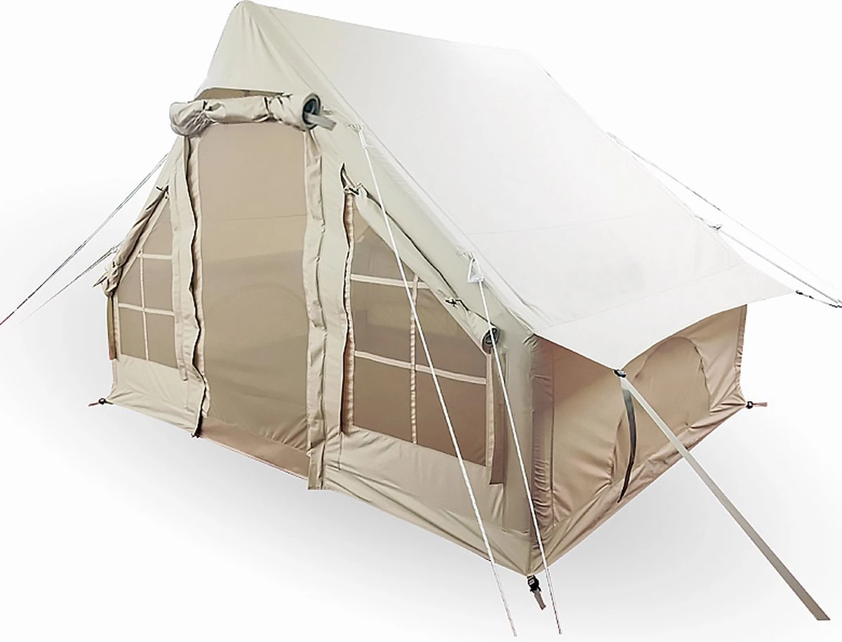 Opblaasbare Vier Persoons Tent Beige 300x200x210 Cm 10 Opblaasbare Vier Persoons Tent Beige 300x200x210 Cm - Afbeelding 8