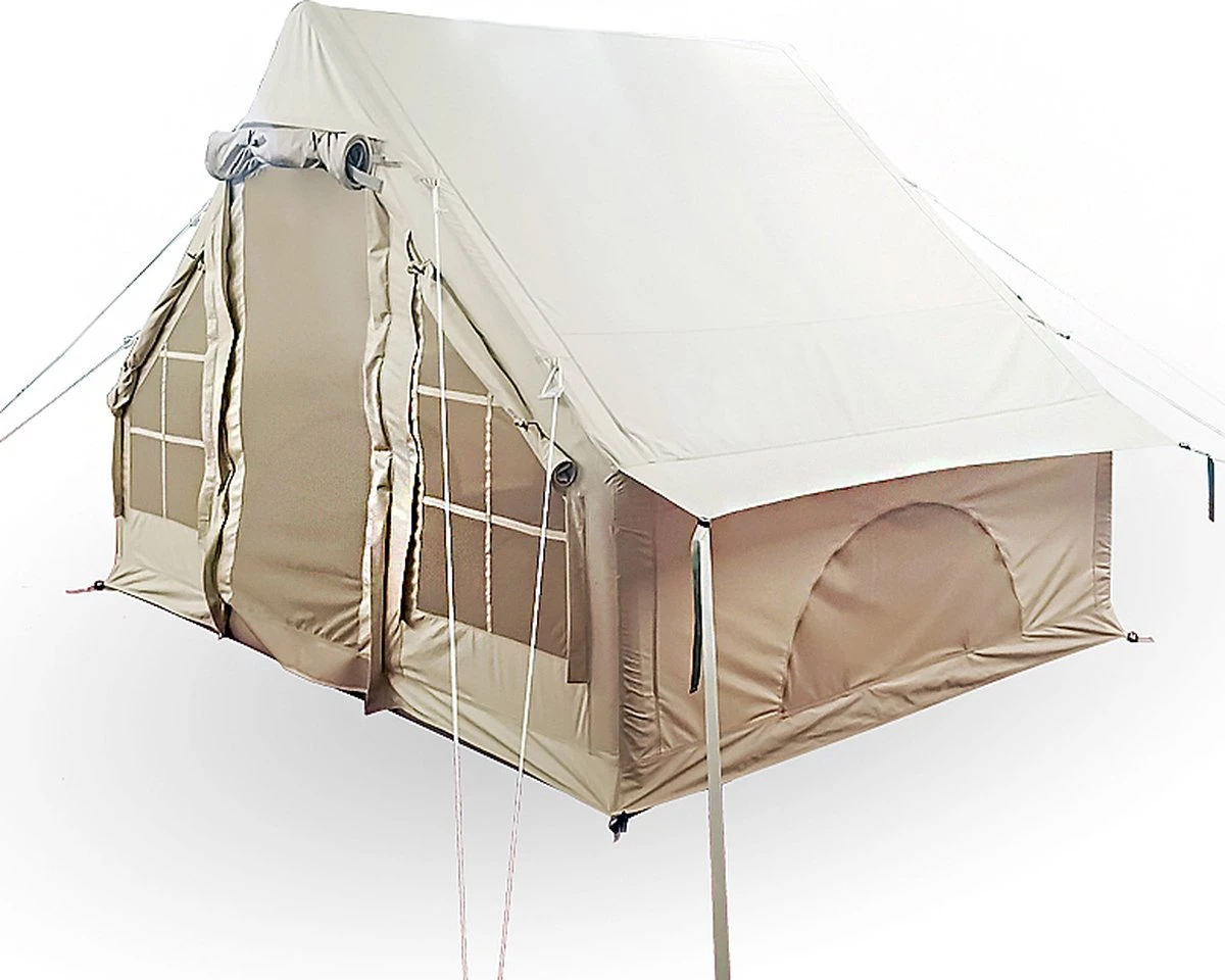 Opblaasbare Vier Persoons Tent Beige 300x200x210 Cm 11 Opblaasbare Vier Persoons Tent Beige 300x200x210 Cm - Afbeelding 9