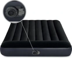 Intex Luchtbed - Twijfelaar - 137 X 191 X 25 Cm - Blauw - Met Ingebouwde Pomp, Hoeslaken Antraciet En Reparatieset -Beste Kampeer Winkel 1200x983 3