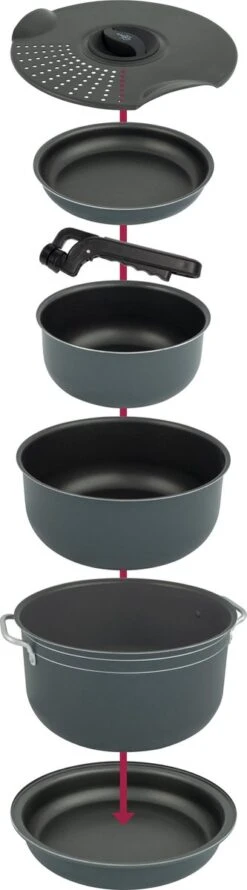 Bo-Camp Pannenset - Camping - 7-delig - Aluminium -Beste Kampeer Winkel 333x1200