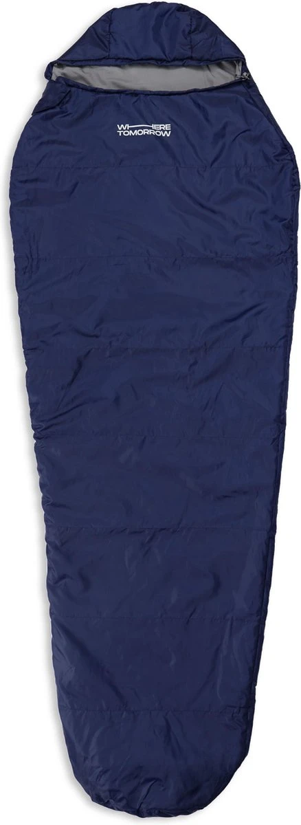 Where Tomorrow Outdoor Slaapzak | Klein En Zacht | 220 X 80 Cm X 50 Cm, Inclusief Opbergzak |ingepakt 26 X 14 Cm | 700g | Marineblauw 3 Where Tomorrow Outdoor Slaapzak | Klein En Zacht | 220 X 80 Cm X 50 Cm, Inclusief Opbergzak |ingepakt 26 X 14 Cm | 700g | Marineblauw