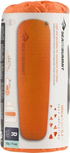 Sea To Summit UltraLight S.I. Regular - Zelf Opbaasbare Slaapmat - 2.5cm - 550g - Oranje -Beste Kampeer Winkel 556x1200 1