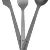Navaris Campingbestek Van Titanium - Set Met Vork, Mes En Lepel - Bestekset Voor Onderweg En Op Reis - Inclusief Karabijnhaak En Bewaarzakje -Beste Kampeer Winkel 687x1200 1