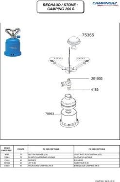 Campingaz 206 Camping Kooktoestel - 1-pits - 1250 Watt -Beste Kampeer Winkel 791x1200