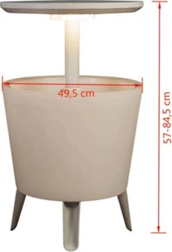 Keter Coolbar Partytafel – Lichtgevend - 49,5x49,5x57cm - Wit -Beste Kampeer Winkel 818x1200 4