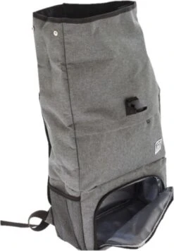 Merkloos Rugtas/rugzak Grijs - 30 X 12 X 60 Cm - 20 Liter - Met Koel Voorvakje - Koelrugzak -Beste Kampeer Winkel 833x1200 2