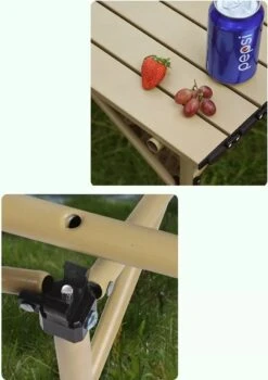 Buxibo - Lichtgewicht Vouwbare Campingtafel - Inklapbaar - Vis/Tuin/Picknick Tafel - Kamperen - Met Opberghoes - Aluminium - Grijs -Beste Kampeer Winkel 848x1200