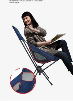 Lopoleis® Campingstoel – Campingstoel Opvouwbaar – Visstoel – Vouwstoel – Strandstoel – Inklapbaar – Lichtgewicht – Outdoor Stoel - Hoge Rugleuning -Beste Kampeer Winkel 868x1200