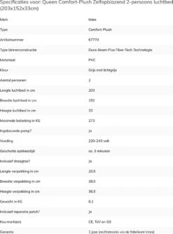 Intex Comfort-plush Full Luchtbed - 2-persoons - 203x152x33 Cm 29 Intex Comfort-plush Full Luchtbed - 2-persoons - 203x152x33 Cm -Beste Kampeer Winkel 888x1200 2