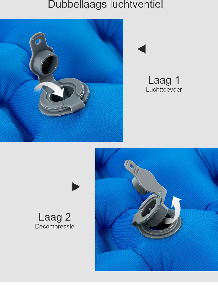 Hikr® Luchtbed - Slaapmat - Opblaasbaar Matras - Lichtgewicht - Outdoor - Camping - Hiking & Wandelen 8 Hikr® Luchtbed - Slaapmat - Opblaasbaar Matras - Lichtgewicht - Outdoor - Camping - Hiking & Wandelen - Afbeelding 6