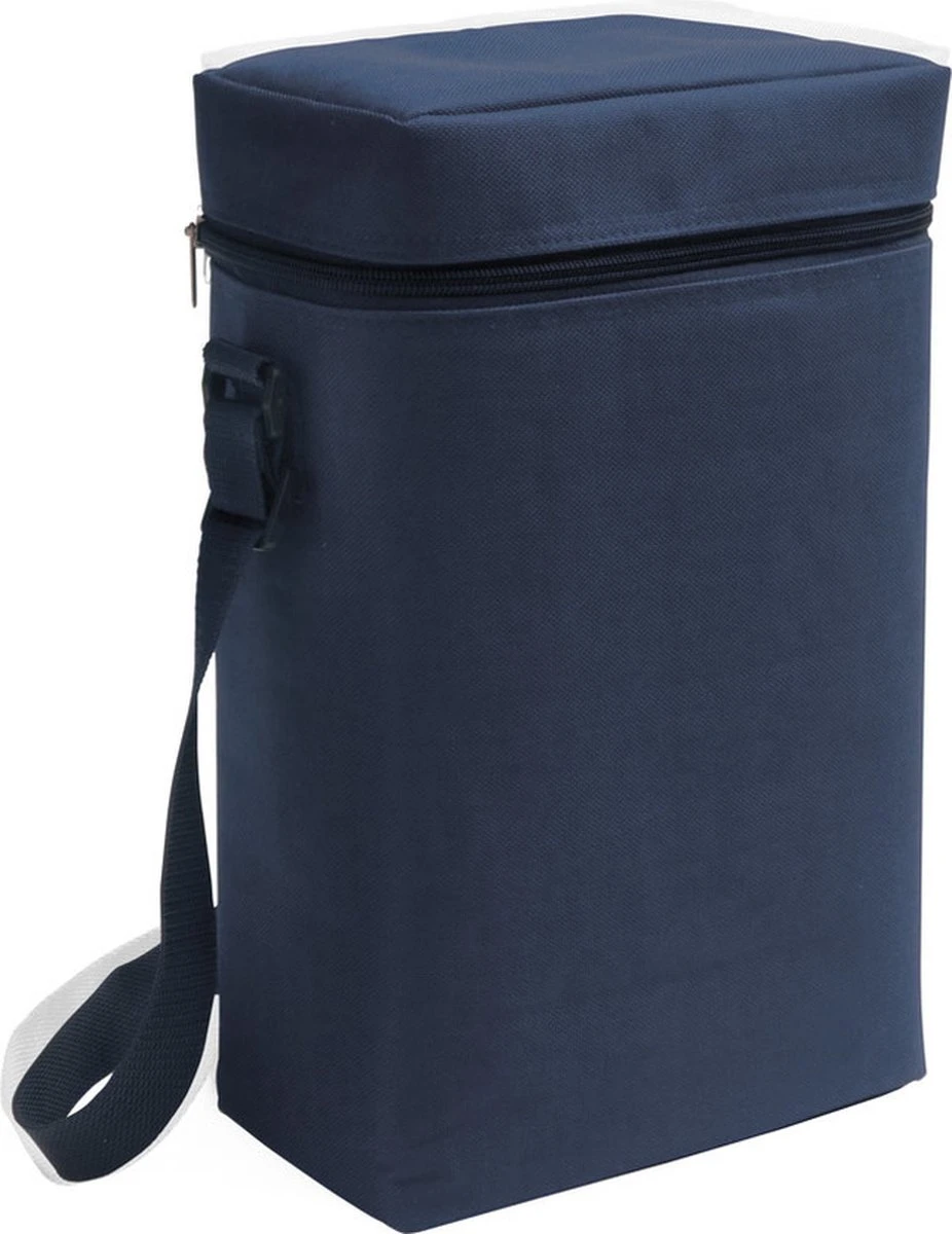 Merkloos Kleine Koeltas Voor Flessen Blauw 19 X 34 X 10 Cm 6 Liter - Koeltassen 3 Merkloos Kleine Koeltas Voor Flessen Blauw 19 X 34 X 10 Cm 6 Liter - Koeltassen