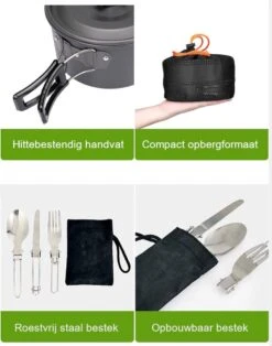 Hikr® Camping Pannenset - Complete 22-delige Kookset - Lichtgewicht - Kookgerei Servies - Outdoor - BPA-vrij - Keukengerei Set -Beste Kampeer Winkel 945x1200 3