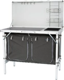 Campart Campingkeuken KI-0757 – Complete Keuken En Campingkast – Opvouwbaar En Inclusief Draagtas - Grijs -Beste Kampeer Winkel 969x1200 2
