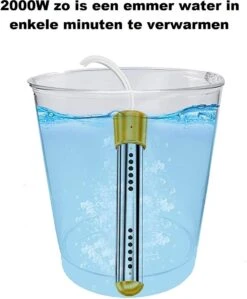 Dompelaar 2000W Incl. Thermometer & Staalspons - Reisdompelaar - Emmerdompelaar - Waterkoker - Camping - Kamperen - Outdoor -Beste Kampeer Winkel 992x1200 1