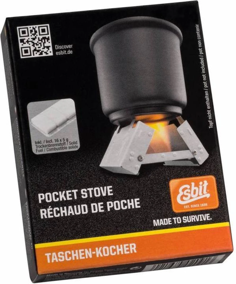 Esbit Brander Pocket Stove S - Incl 16x5 Gr Esbit Blokjes - Compact 6 Esbit Brander Pocket Stove S - Incl 16x5 Gr Esbit Blokjes - Compact - Afbeelding 5